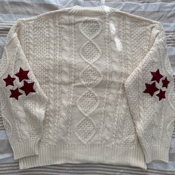 Taylor Swift NIB | Official RED (TV) Cream Cable Knit Cardigan Sweater | size XS - Picture 3 of 12